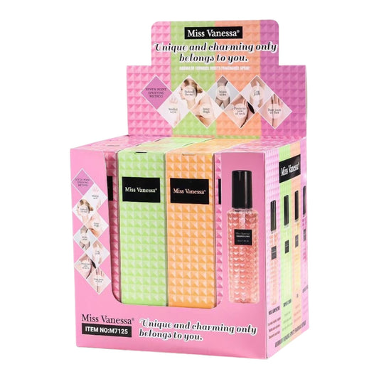 12PCS DISPLAY MISS VANESSA FRAGRANCE SPRAY  DUPE PERFUME M7125
