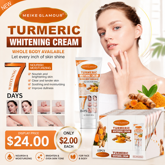 12PCS DISPLAY MEIKE GLAMOUR TUMERIC WHITENING CREAM MKG0362