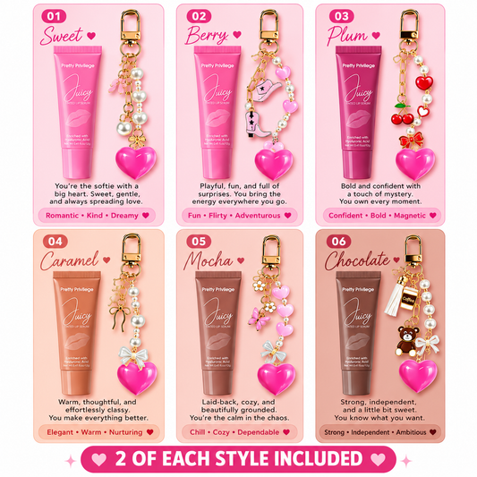 MEZCLA DE SUERO LABIAL CON COLOR JUICY DE PRETTY PRIVILEGE