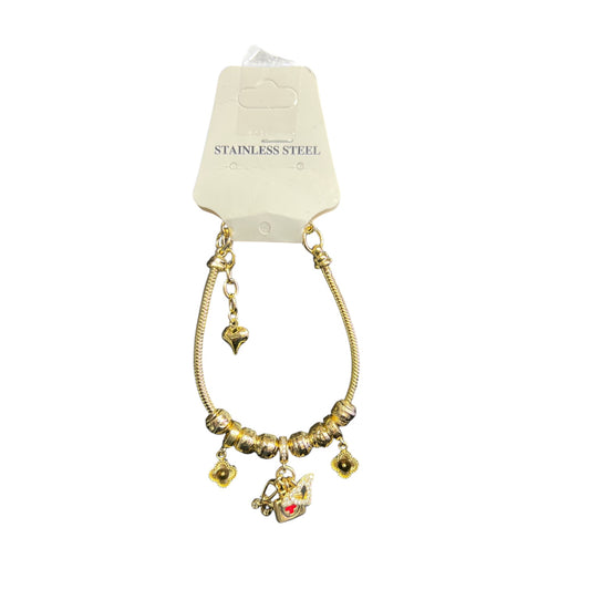 ORO LAMINADO CHARM DANGLING BRACELET #27