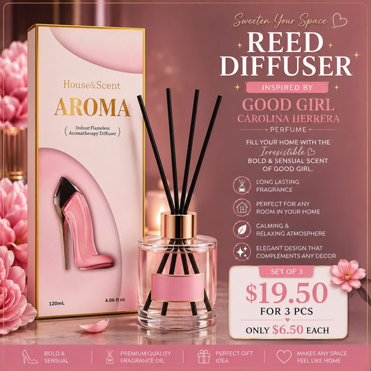 3PCS SET REED DIFFUSER INSPO BY GOOD GIRL CH 0010