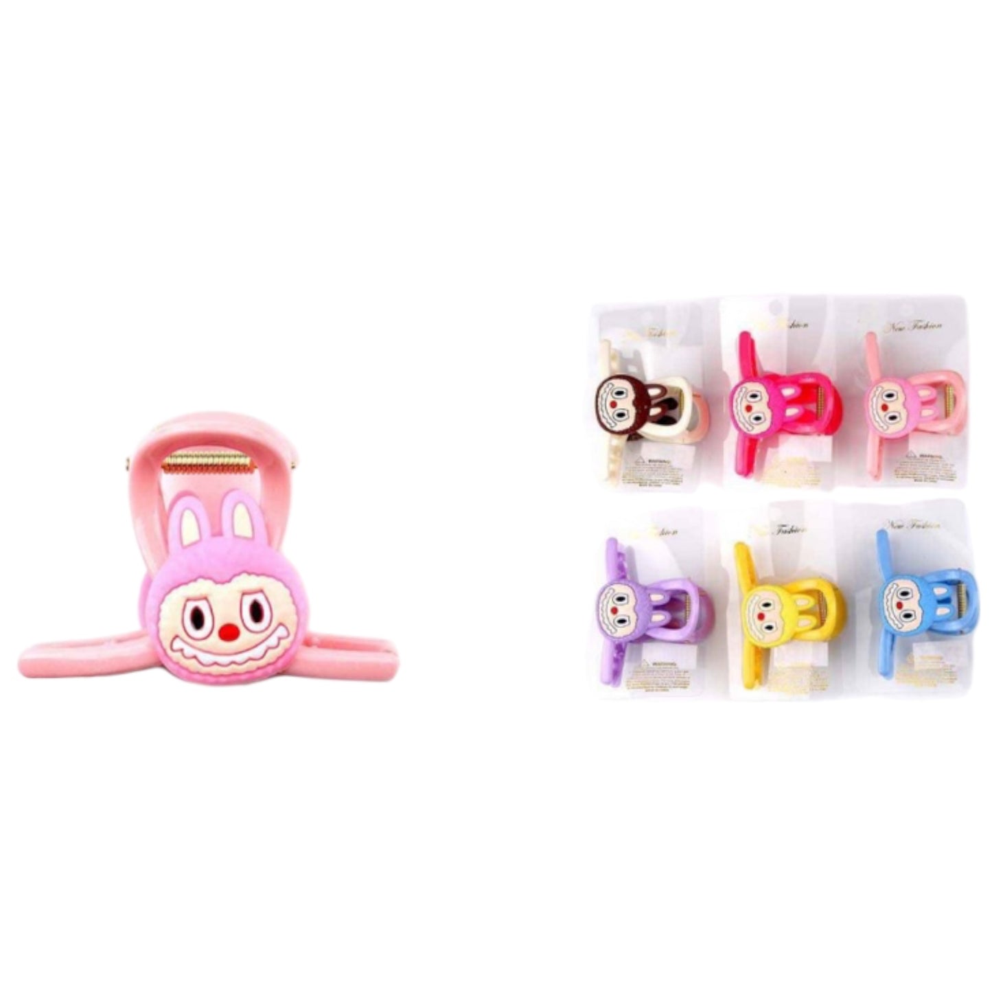 CUTE MONSTER CLAW HAIR CLIPS 12 PCS PACK YCP-3670