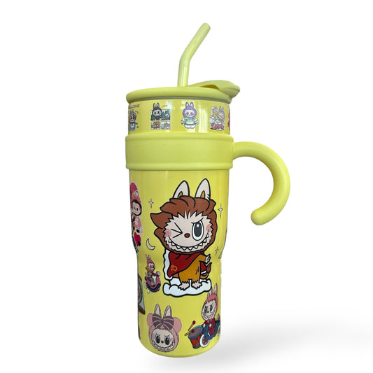 2PCS YELLOW MONSTER STEEL VACUUM TUMBLER