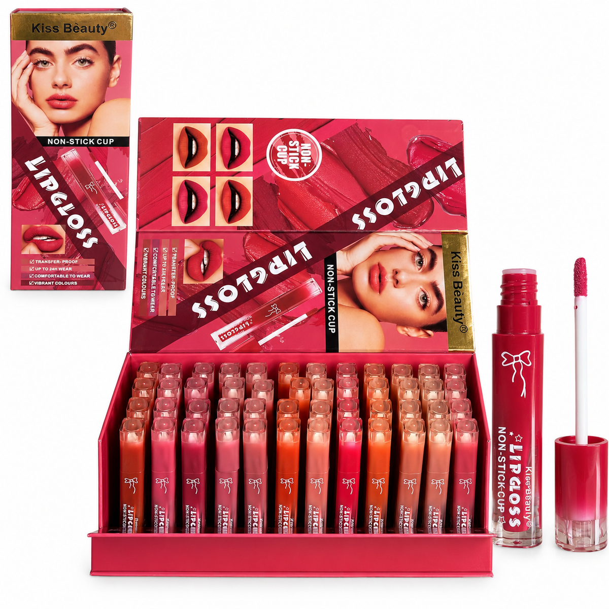Kiss Beauty Non Sticky 24 Hour Lip Gloss