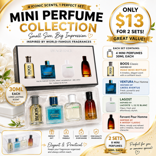 2PCS MEN LUXURY FRAGRANCE SET 4PCS PER SET 6222