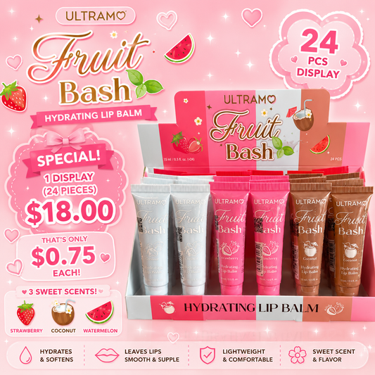 24PCS ULTRAMO FRUIT BASH LIP GLOSS WP049