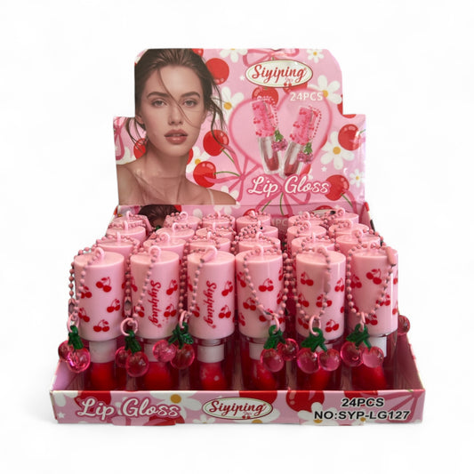 24PCS DISPLAY SIYIPING CHERRY LIPGLOSS SYP-LG127
