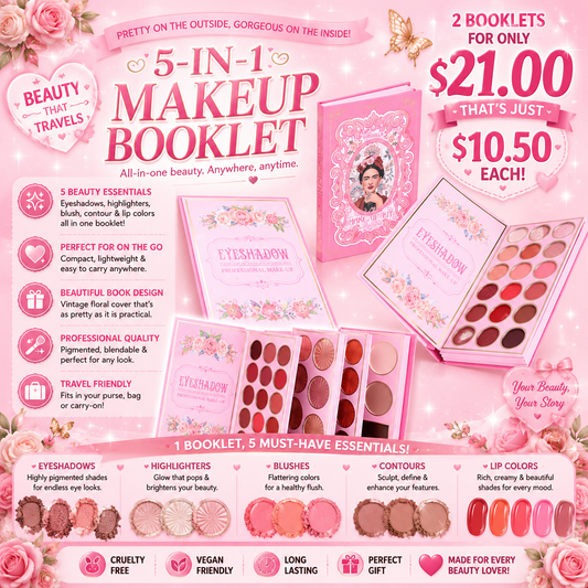 2PCS GIRABELLA PINK MAKEUP FRIDA PALETT SET G4092