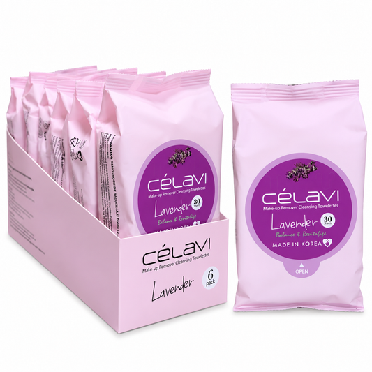 Celavi Makeup Lavender Remover Cleansing Towelettes