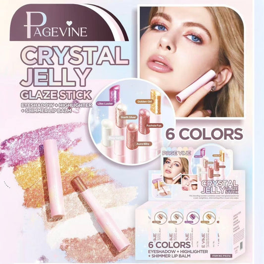 PAGEVINE CRYSTAL JELLY GLAZE STICK 36 PCS DISPLAY