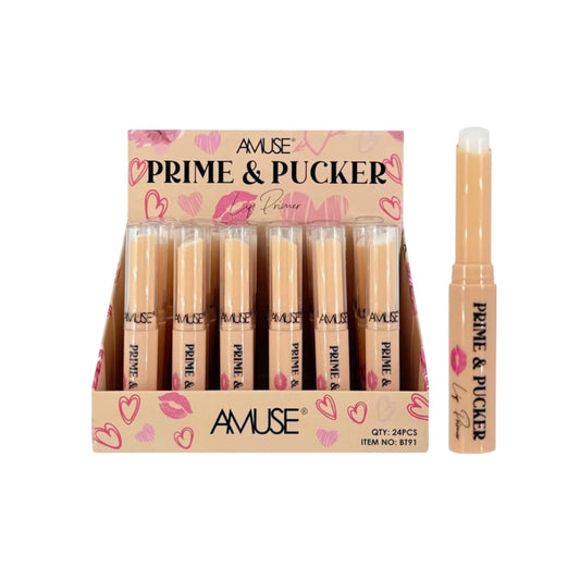 24PCS DISPLAY AMUSE PRIME & PUCKER LIP PRIMER BT91