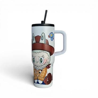 2PCS MIX MONSTER FUN + MIRROR SURFACE HOT WATER BOTTLE 0140