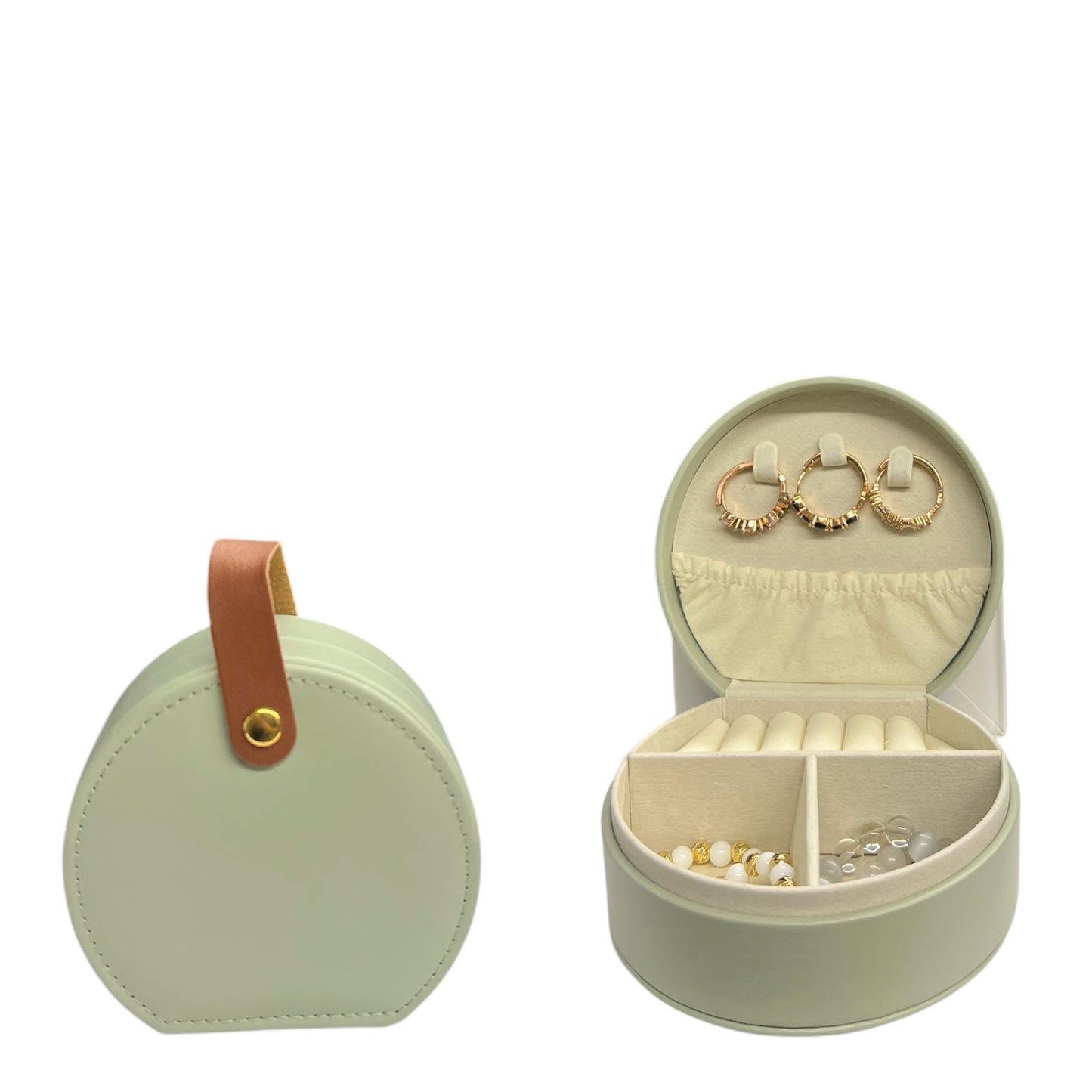 3PCS GREEN CARRY ON JEWELRY HOLDER