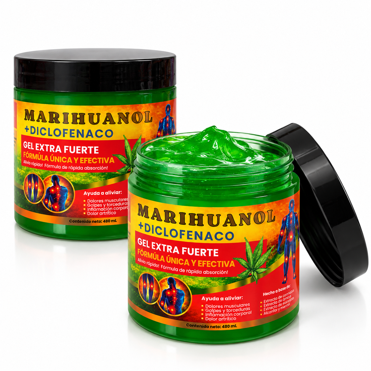 Hierba + Diclofenaco Gel Extra Fuerte Formula Única Y Effectiva