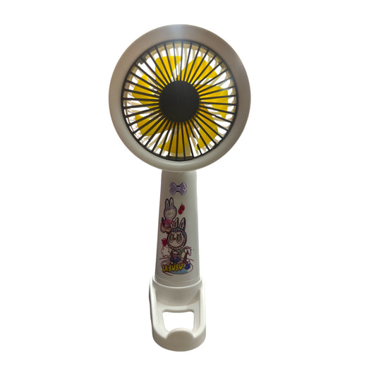3 PCS WHITE CUTE MONSTER  3 SPEED PORTABLE FAN