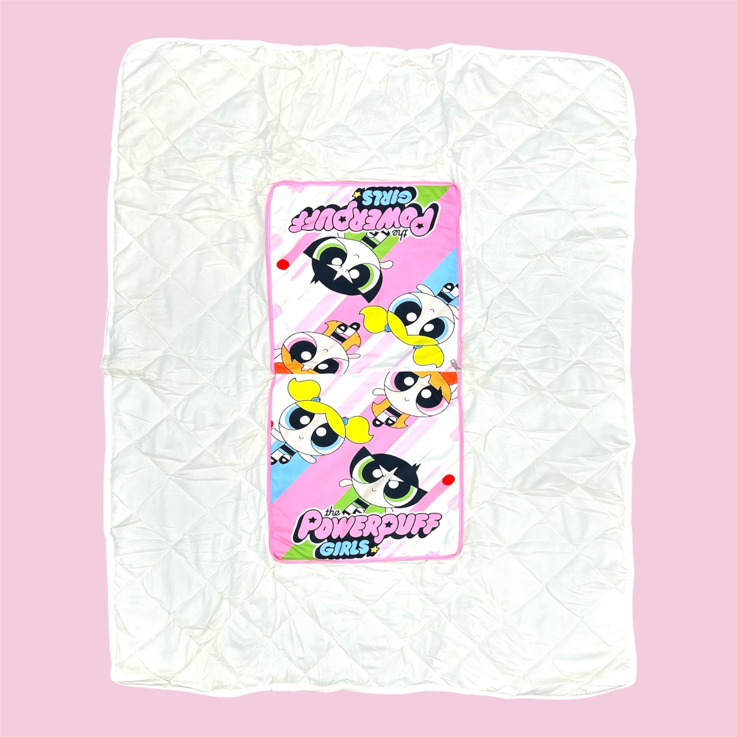 SÚPER POWER GIRLS PINK AND FRIENDS 2 IN 1 PILLOW & BLANKET