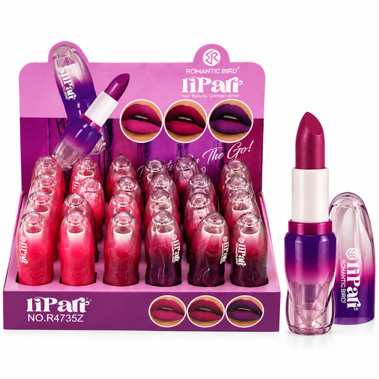 Labial Romantic Bird Tonos Rosa y Púrpura