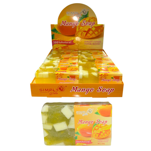 SIMPLY BELLA FRUIT HAND MANGO SOAP 24 PCS DISPLAY  #SIM041