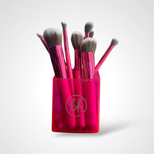 2PCS BH COSMETICS PINK NEON  13PCS BRUSH  SET 082