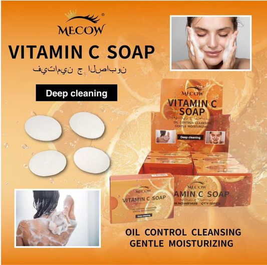 12PCS DISPLAY MECOW VITAMIN C SOAP HS1425