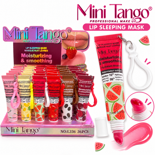 Brillo labial hidratante de frutas Mini Tango + llavero