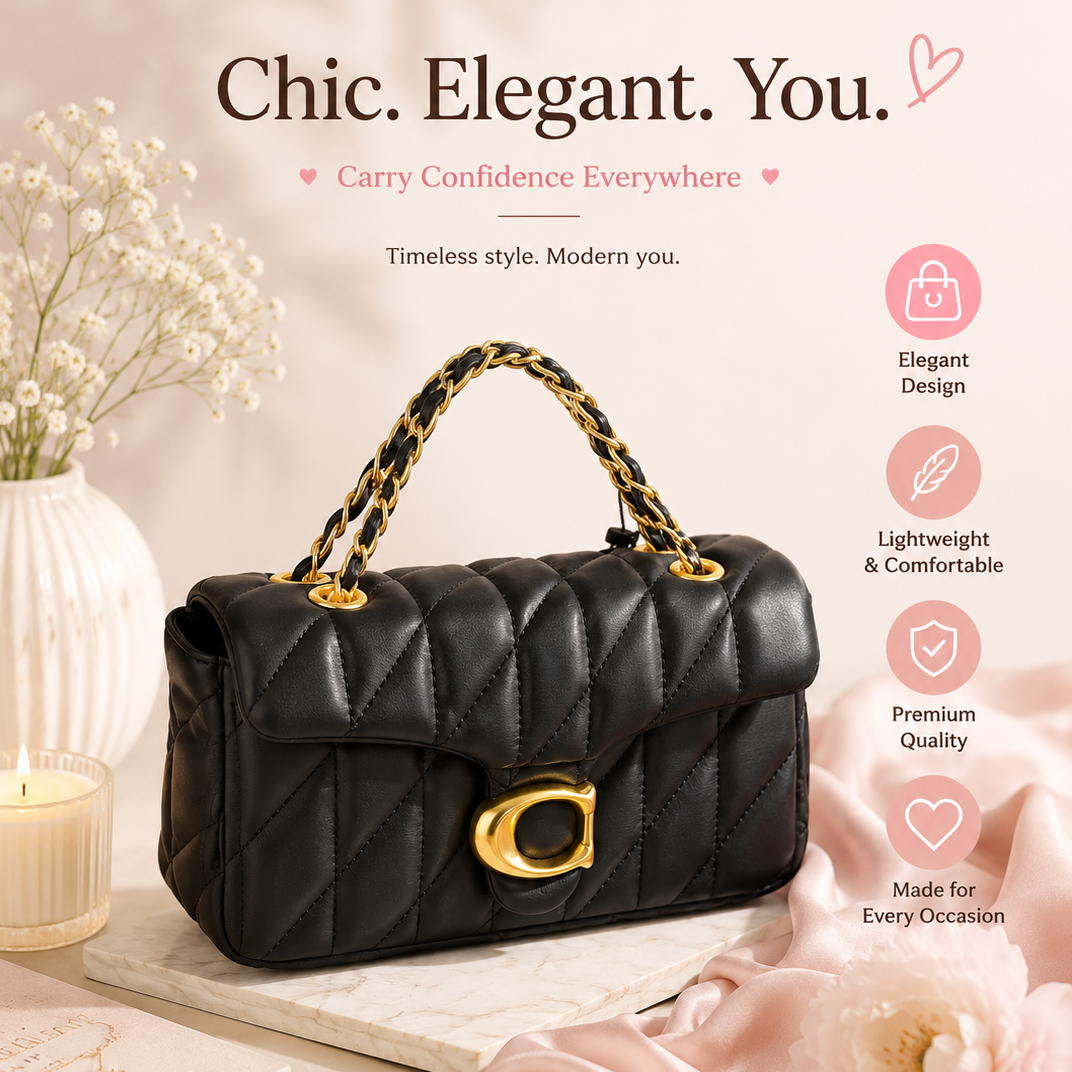 1PC BLACK PURSE WITH WALLET KC-9185-ABK
