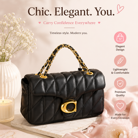 1PC BLACK PURSE WITH WALLET KC-9185-ABK