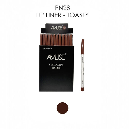 AMUSE VIVID LIPS TOASTY LIP LINER 12 PCS PACK PN28-12