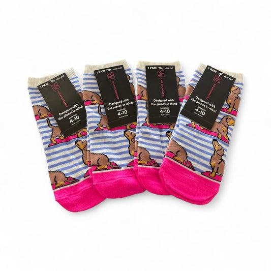 6PCS PACK OF 4 PAIRS DOG YOGA SOCKS 24 PAIRS TOTAL 52469