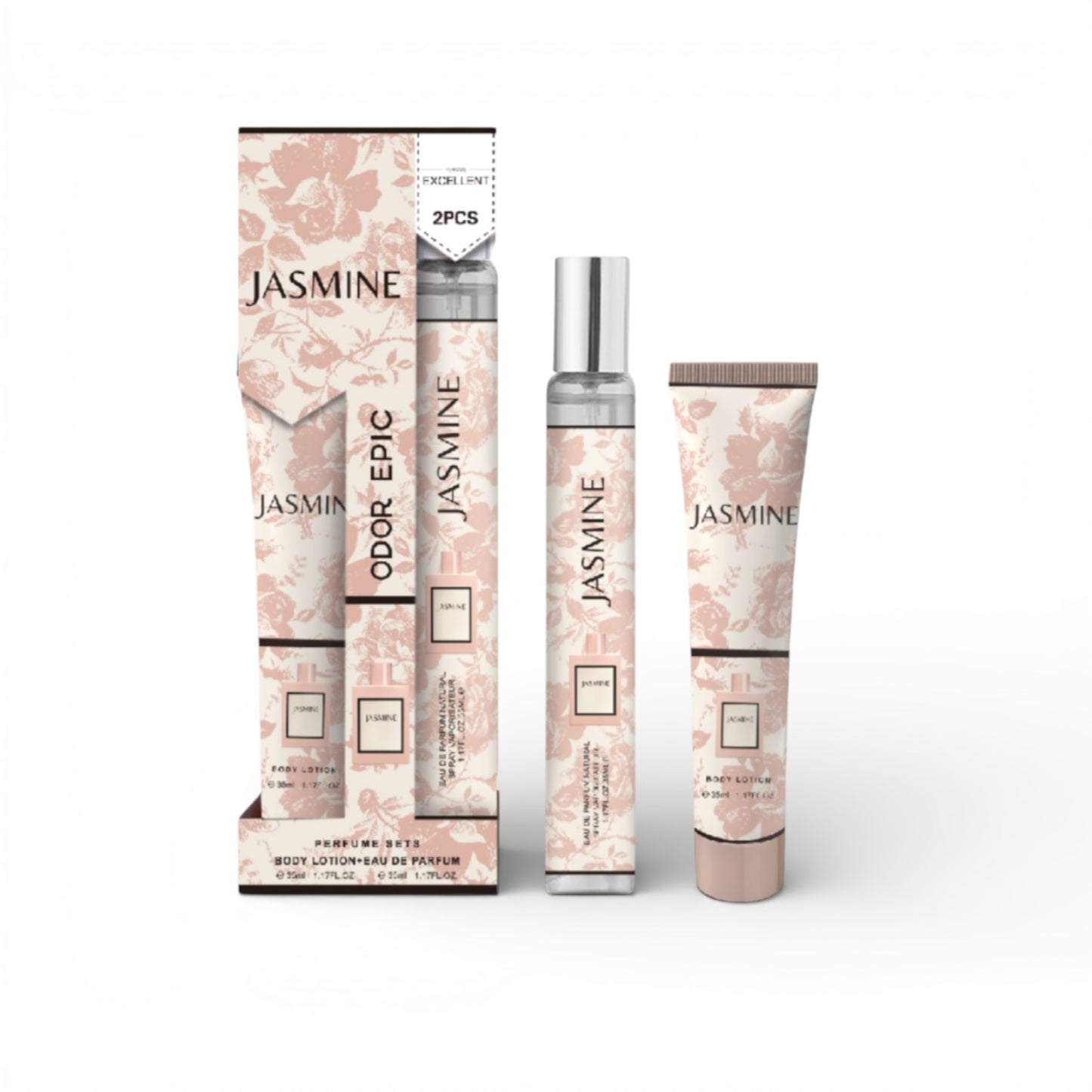 12PCS DISPLAY JASMINE PERFUME & BODY LOTION SET T35-92