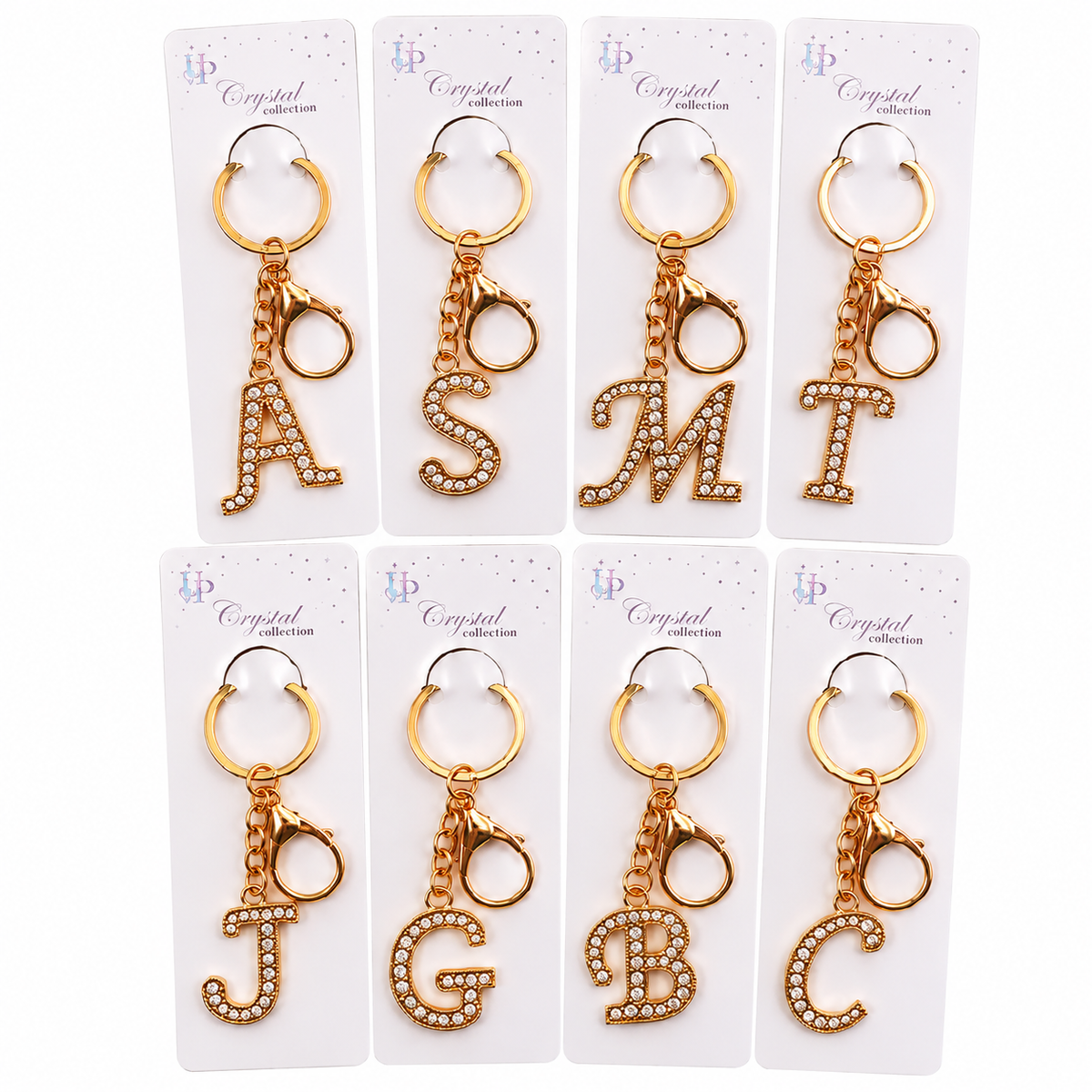 Pack Keychain Initials Gold
