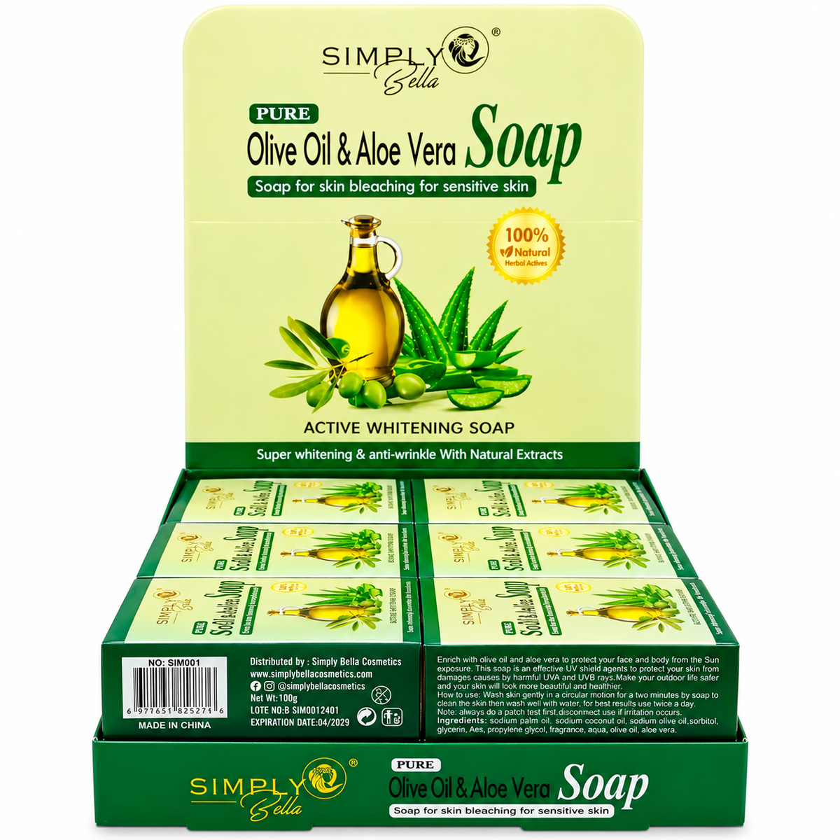 SimplyBella Olive Oil & Aloe Vera Soap