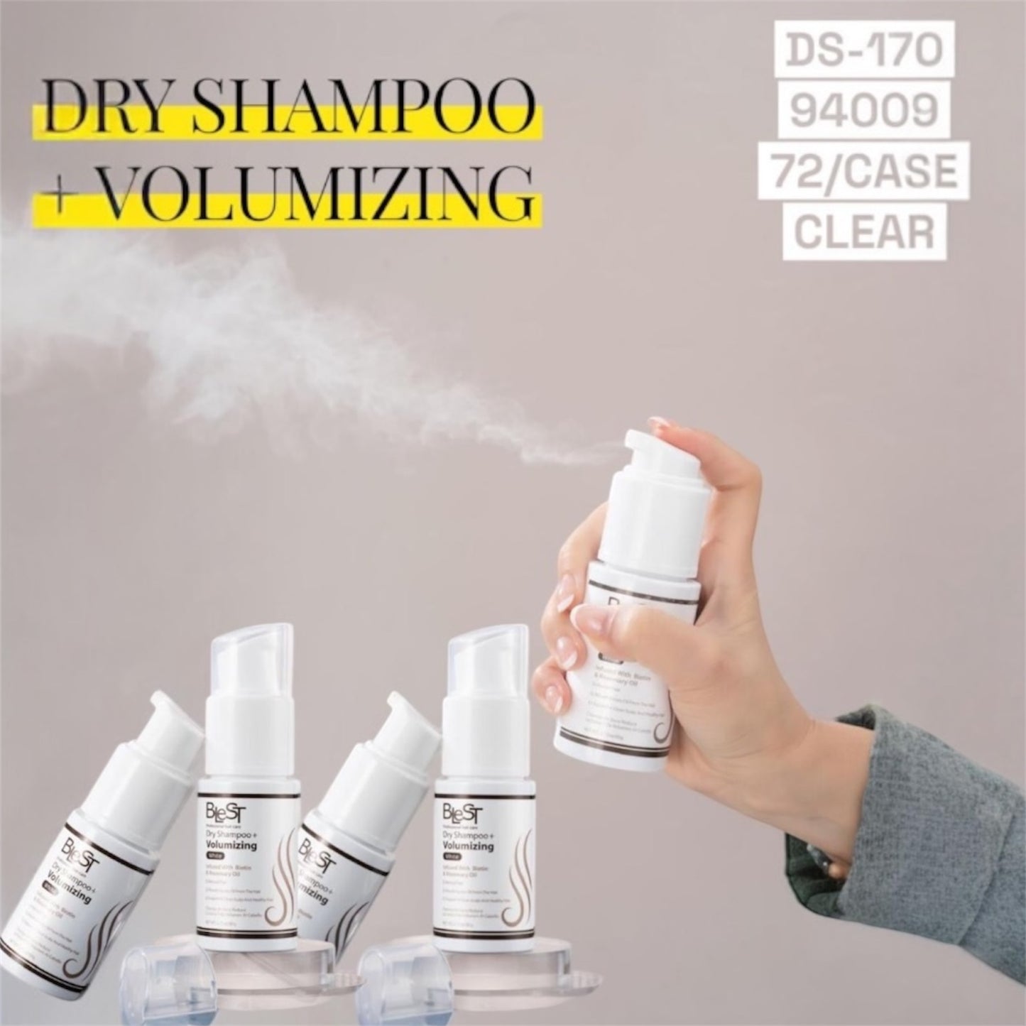 3PCS BLEST DRY SHAMPOO+VOLUMIZING WHITE DS-170