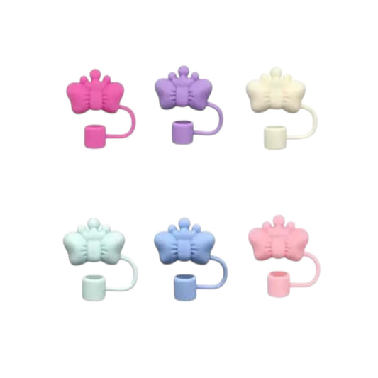 12PCS PACK PRETTY TUMBLER STRAW TOPPERS