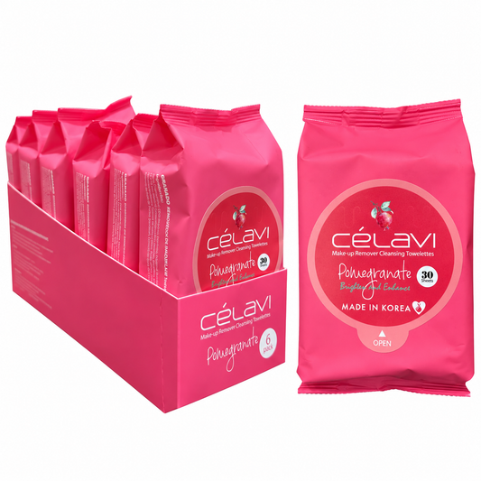 Celavi Makeup Pomegranate Remover Cleansing Towelettes