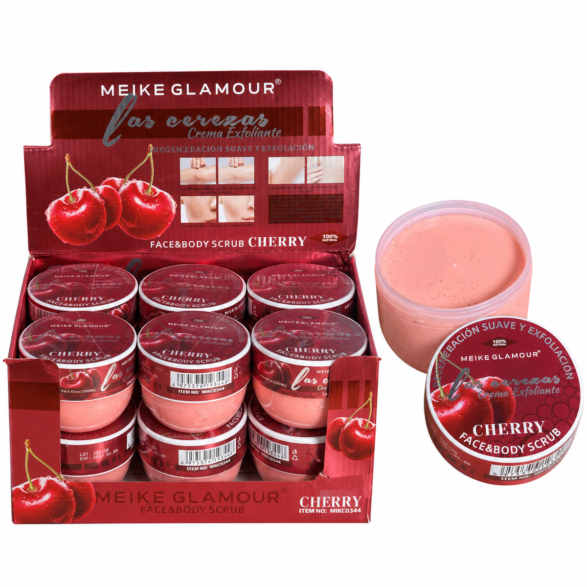 Meike Glamour Cherry Face & Body Scrub