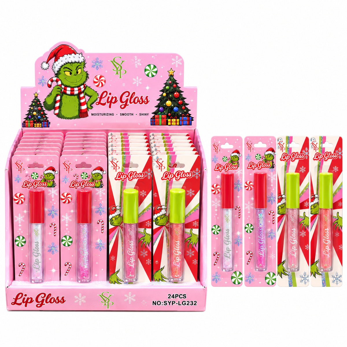 Siyiping 4 Color Grinch Magic Lip Gloss