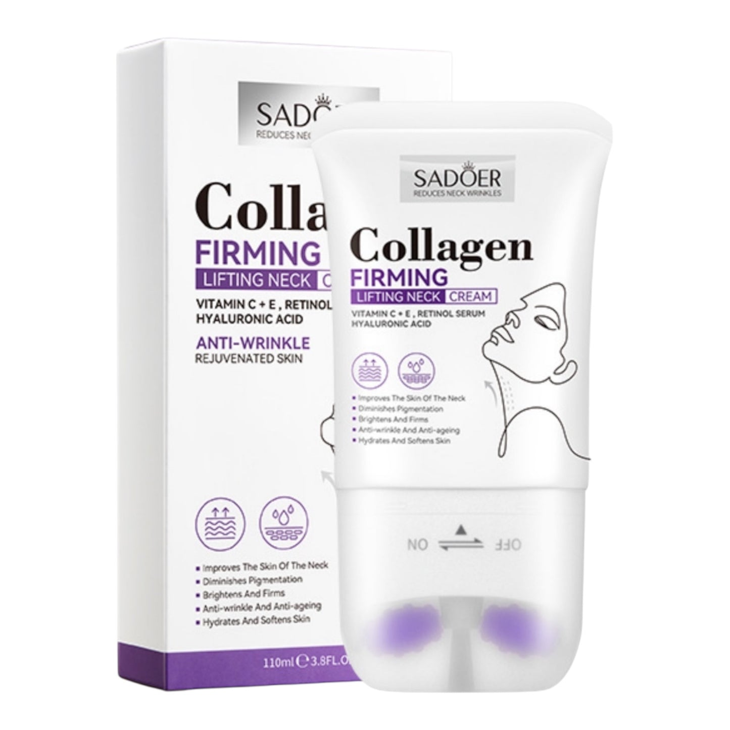6PCS SADOER COLLAGEN FIRMING LIFTING NECK CREAM SD81240