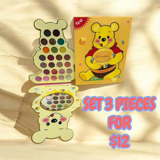 3PCS HONEY BEAR EYESHADOW PALETTE M-6-1315