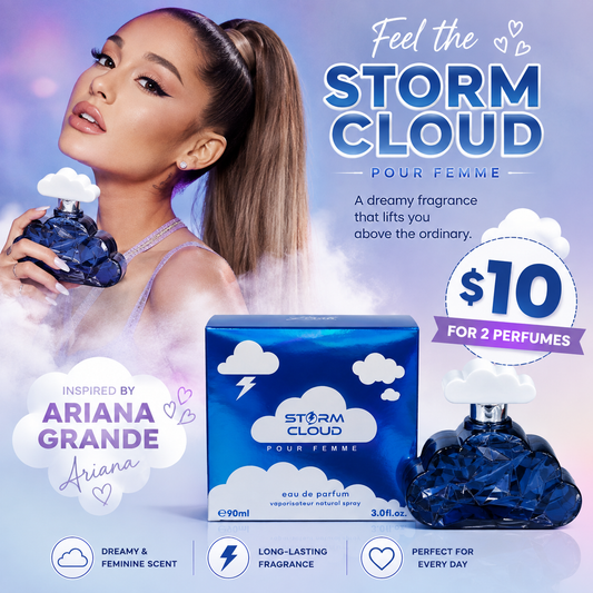 2PCS SET LOVALI PERFUME STORM CLOUD INSPO ARIANA GRANDE  5293