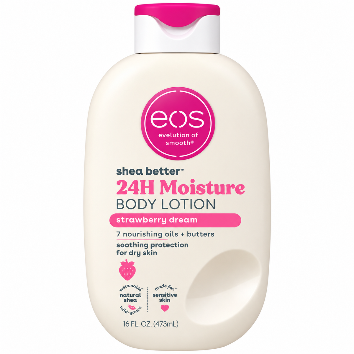 Original Eos Strawberry Dream  24h Moisture Body Lotion