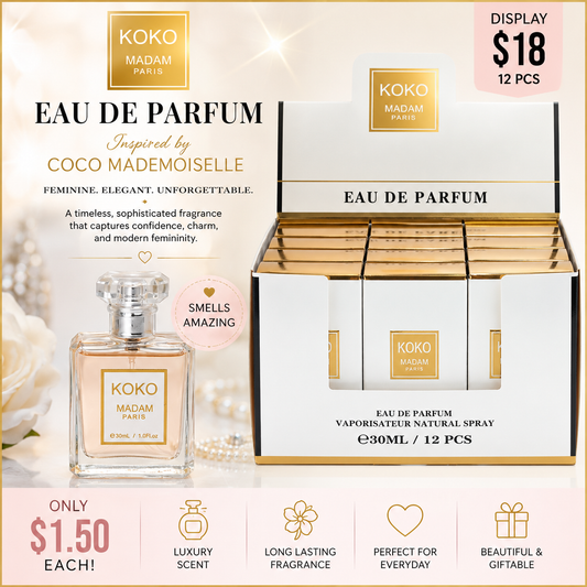 12 PCS DISPLAY KOKO MADAM MINI PERFUME EBC3111