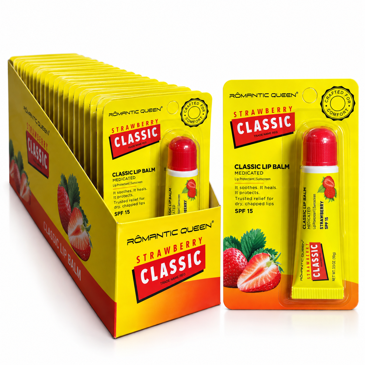 Bálsamo labial medicinal de fresa Romantic Queen