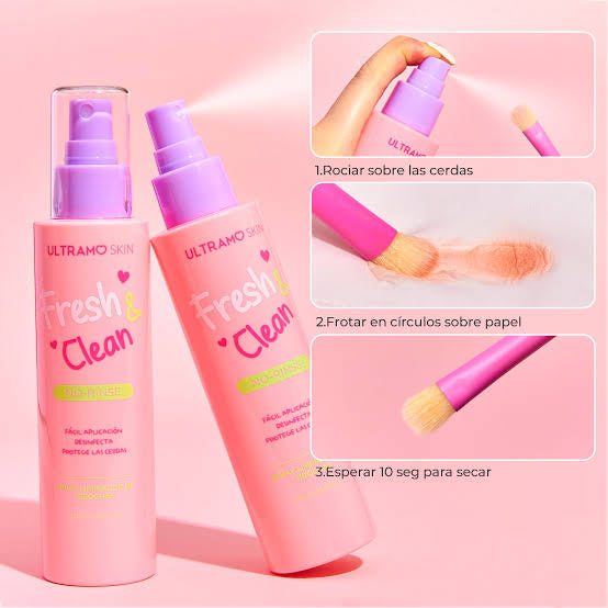 6PCS ULTRAMO SKIN FRESH & CLEAN LIMPIADORA DE BROCHAS 2807FK