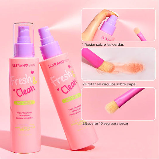 6PCS ULTRAMO SKIN FRESH & CLEAN LIMPIADORA DE BROCHAS 2807FK