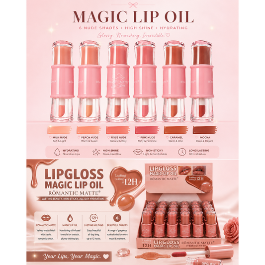 24PCS DISPLAY MATTE & GLOSS LIP DUO RY-0619