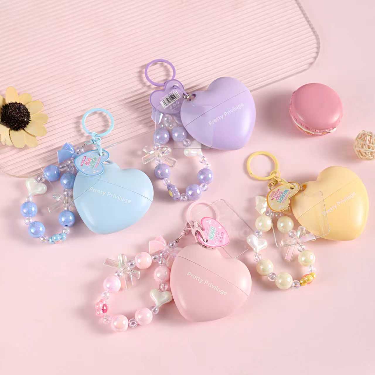 16PCS DISPLAY PRETTY PRIVILEGE HEART POP HAND CREAM PHC