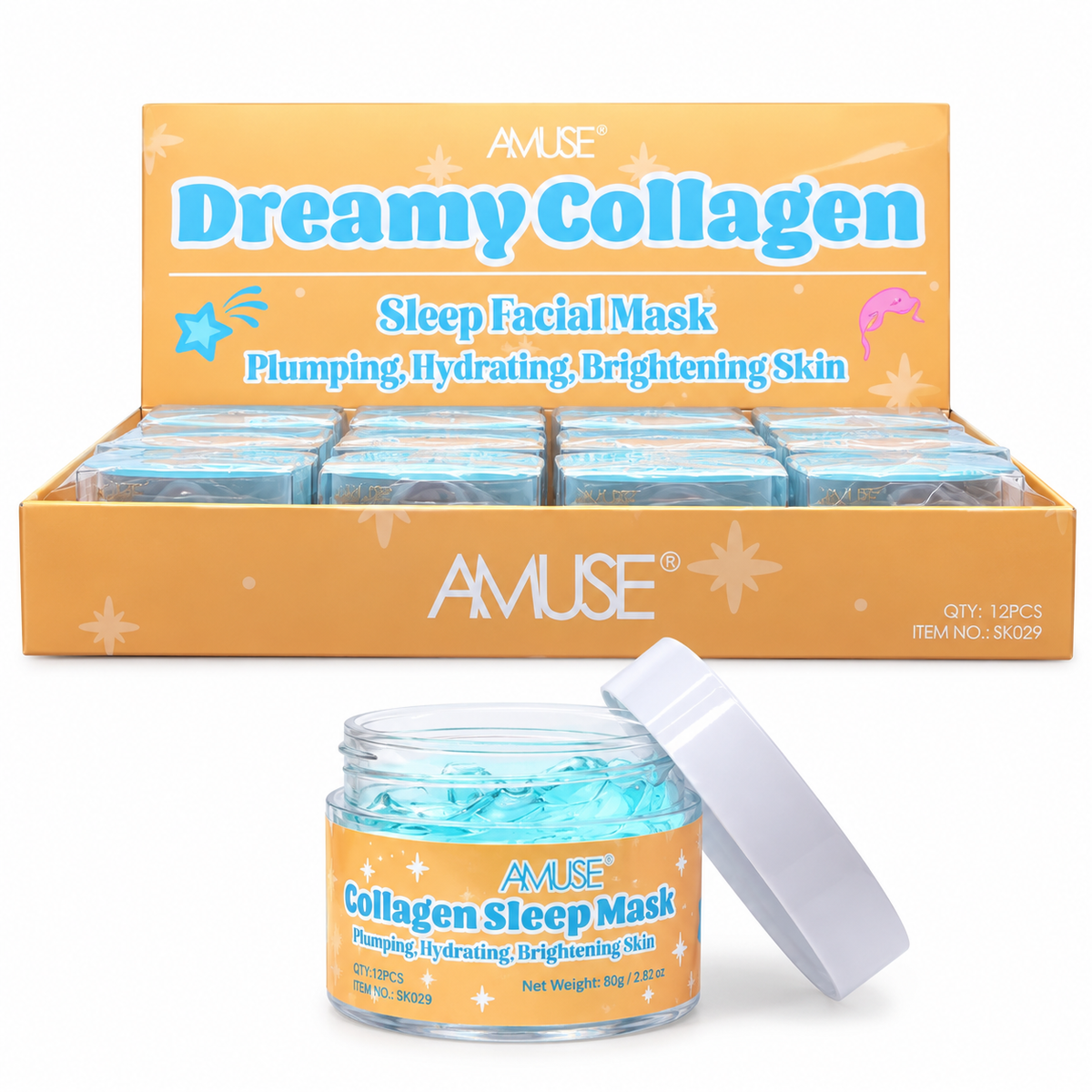 Mascarilla facial nocturna de colágeno Dreamy