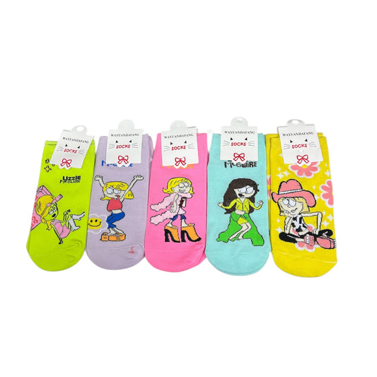 12PCS PACK LIZZIE MCGUIRE ANKLE SOCKS