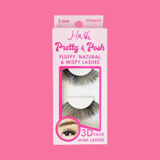 J LASH PRETTY & POSH WISPY LASHES PP3D03A